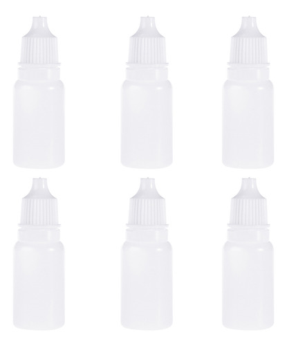 10 Botellas Cuentagotas De Plástico Vacías De 10 Ml Con Form