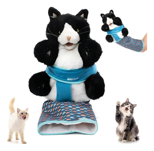 Gatos Títere Luchador Juego Interactivo Seguro Interactivo