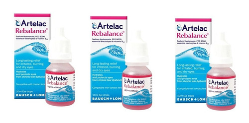 Artelac Rebalance Lagrimas Artificiales 3 Unidades