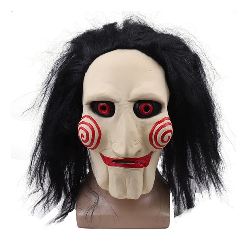 Fwefww Máscara Látex Saw Jigsaw, Máscara Cosplay De Halloween