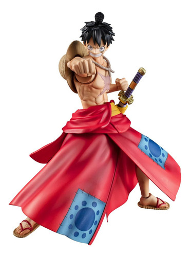 Boneco de ação Megahouse de PVC Luffy Taro One Piece
