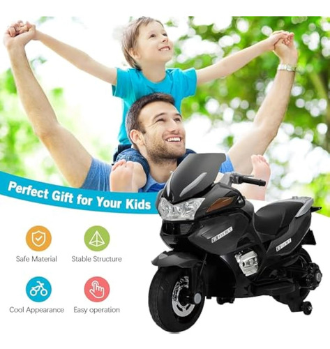 Tobbi Motocicleta Eléctrica Para Niños De 12 V,