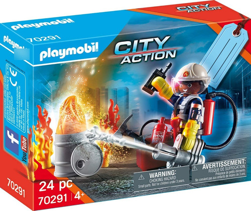 Playmobil Conjunto Bomberos 70291 Pgancho