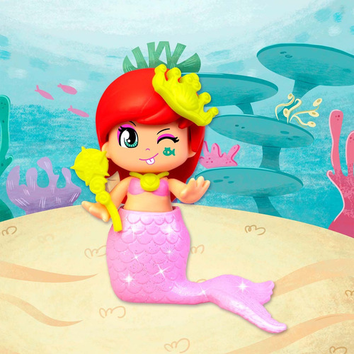 Muñeca Pinypon Set Casa De Sirena Figura 7cm