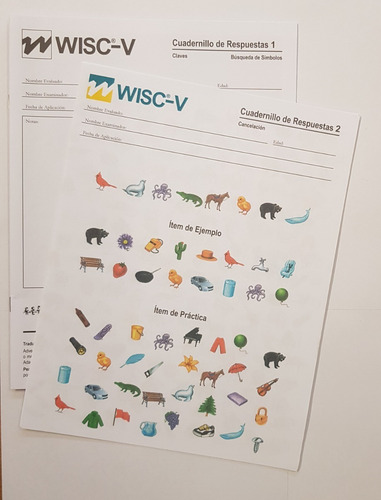 Wisc-5 Protocolos De Registro + Cuadernillos De Respuestas