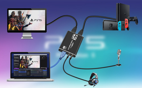 Capturadora De Video Y Audio 4k 60hz Usb 3.0 A Hdmi 1080p