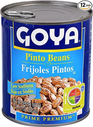 Goya Foods Baja En Sodio Frijoles Pinto, 29 Onzas (paquete D