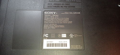 Imagen 7 de 8 de Tv Sony Bravia Kdl32r330b 32 PuLG Nuevo Pantalla Partida