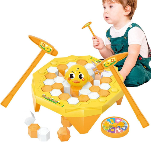 Juego Mesa Salva Al Animal Rompe Bloques Con Martillo Niños Personaje Pato
