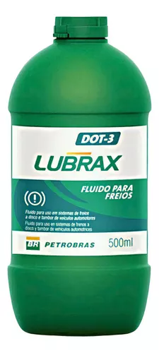 Lubrax Fluido para Freios DOT 4  Óleo Lubrax Fluido de Freio 500ml