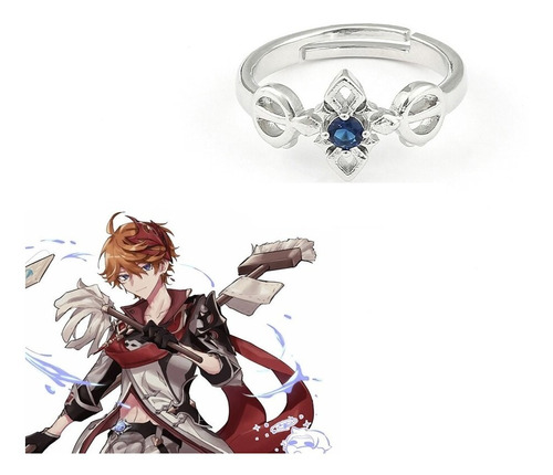 Anillo Tartaglia Azul Ajustable Cosplay | Genshin Impact