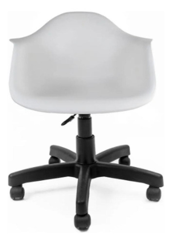Cadeira de escritório Empório Tiffany Eames com braços ergonômica  branca