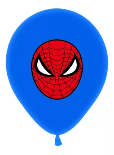 Globos De Latex Spiderman 12 Unidades