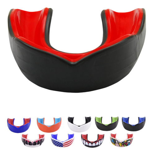 Oral Mart  Cushion  Sports Mouth Guard Para Adultos (negro /