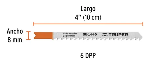 Hoja Truper Sierra Su-144-d