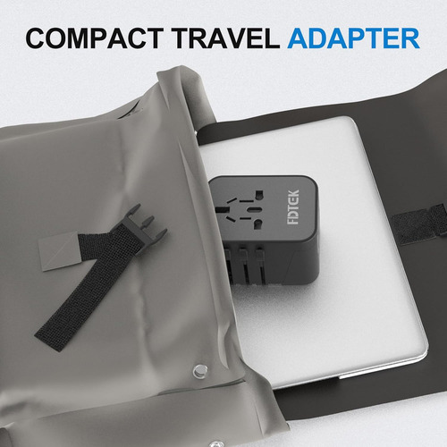 Adaptador De Viaje Universal Fdtek, Universal Internacional