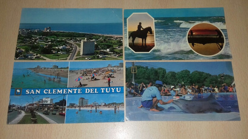 Lote 11 Postales San Clemente Del Tuyu $3850 El Lote Complet (Usado)