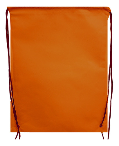 Pack 25 Morrales Poliester Personallizados Naranja Liso