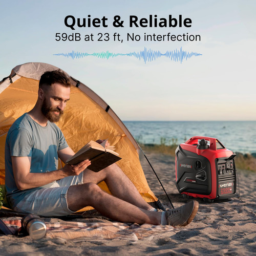 Generador Inversor Portátil De Gas 2500 W Con Sensor De Co