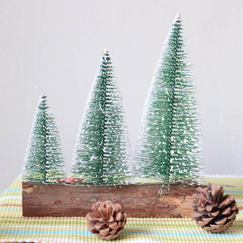 Imagen 4 de 7 de Preferencias De Tabla Led Mini Árbol De Navidad Triple