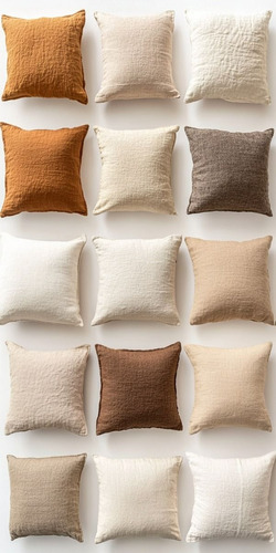 Pack De 3 Almohadas De 40x40 En Tusor Beige