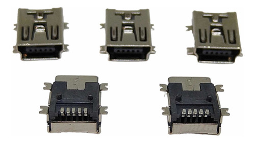 5 X Centro De Carga Para Control Ps3 Mini Usb Conector Plain