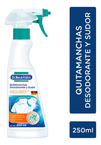 Quitamanchas Desodorante Y Sudor 250ml Dr. Beckmann