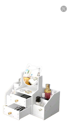Organizador De Maquillaje Genérico - Práctico Y Elegante Blanco