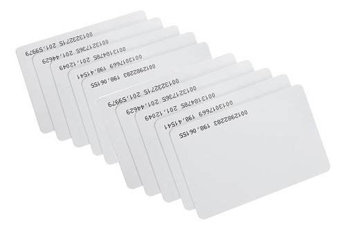 Pack De 50 Tarjeta Rfid 125 Khz Con Serie Impresa