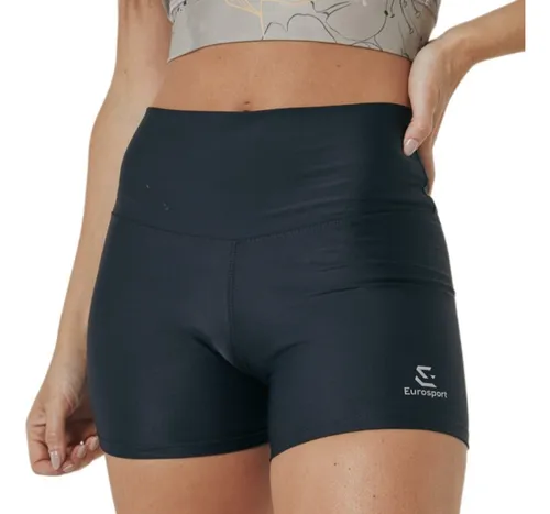 Short Deportivo Mujer Lycra Tiro Alto Calce Eurosport Sgind