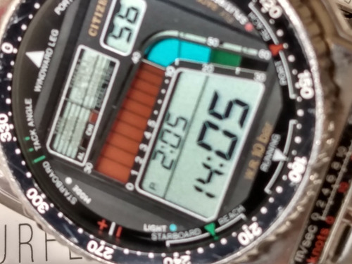 Citizen D120 Série Prata - Wind Surf - Muito Conservado