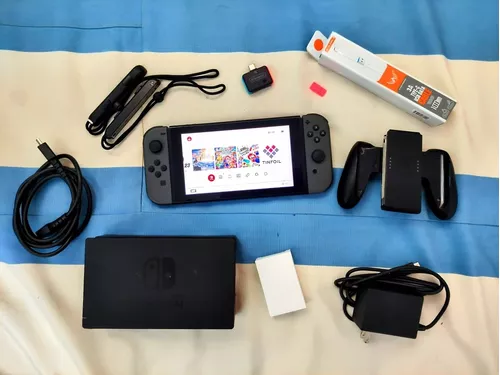 Nintendo Switch V1 Desbloqueado + Cartão De Memória De 64gb