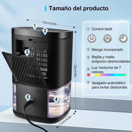 S Deshumidificador Eléctrico Genérica B1 Negro 110v/220v