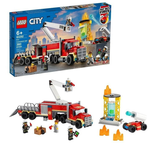 Kit Lego City Unidad De Control De Incendios 60282 +6 Años