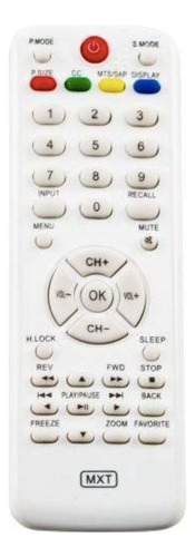 Controle SKY Branco Compatível com Tv Lcd H-buster Hbtv 3203hd Hbtv 4203fd HTR-D17 HBTV 3203HD HBTV 4203FD