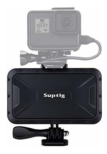 Suptig Cargador Portatil Mah Resistente Agua Para Gopro 9 8