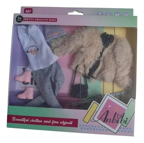 Ropa Muñeca Compatible Barbie Zapatos Buzo Accesorio Juguete