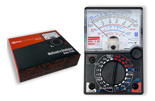 Multímetro Yx 360 C/ Bipe Cabo Multi Teste Analógico