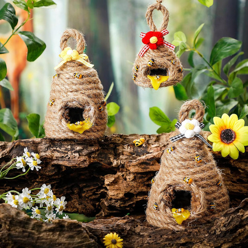 3 Piezas De Decoración De Colmena De Abeja Bandeja Esc...