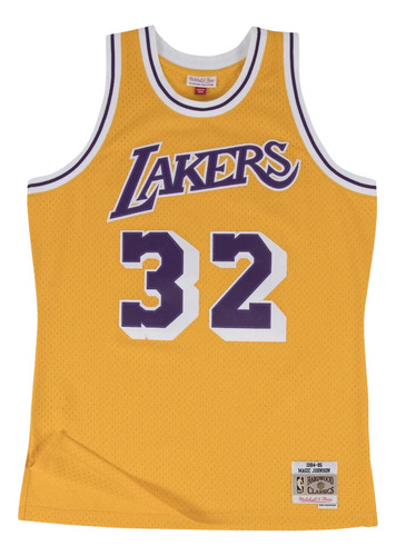 Jersey Hombre Lakers 1984 Magic Johnson Nba Mitchell & Ness