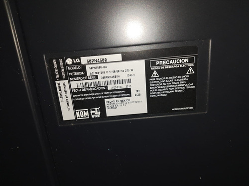 Lg 50pn4500-ua 50 Televisor Línea 308rmya6e114 (Usado)