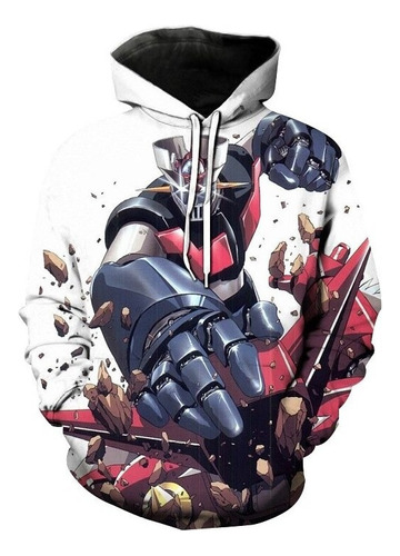 Sudadera Con Capucha Anime Robot Mazinger Z Con Estampado 3d