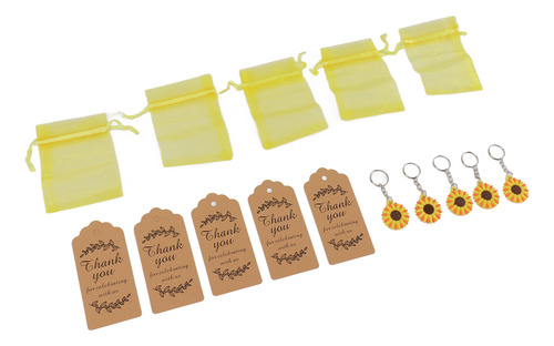 30 Juegos De Llaveros Sunflower Party Favors Para Regalos De