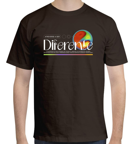 Playera Unisex Diferente Inclusivo Pride - Atreverse A Ser