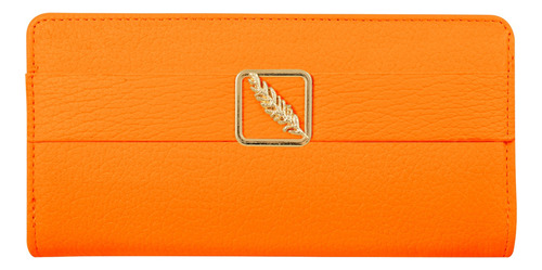 Cartera Para Dama Elegante Compartimento Cierre Saw031-1 Color Naranja - Or Gbw-501