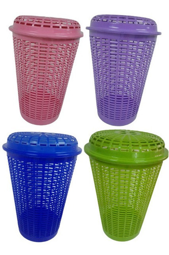 Imagen 2 de 8 de Cesta Plástica De Ropa (colores Brillantes)