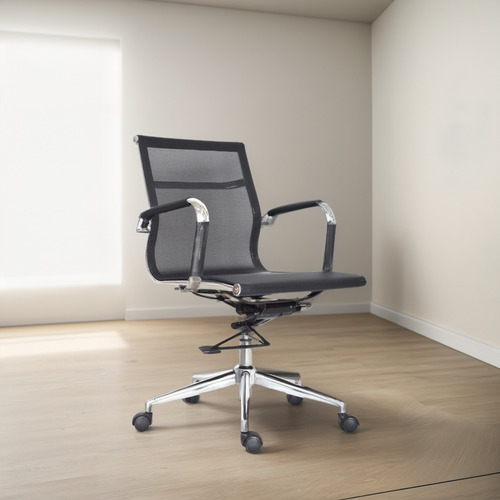 Silla De Oficina Giratoria Bonno Gerente Apolo Negro