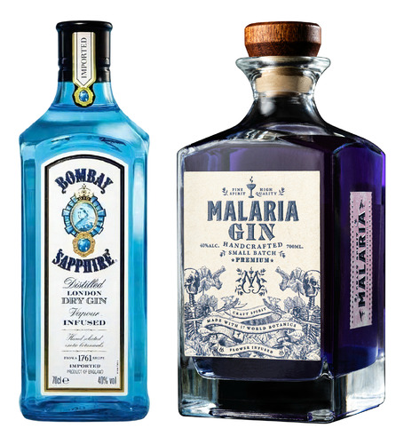 Jägermeister Licor + Gin Bombay Sapphire + Malaria Original