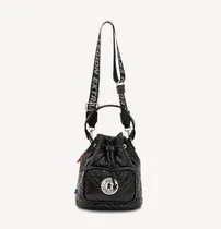 Comprar Cartera Bandolera Bucket Donna Legión Extranjera Negro Liso Níquel Negro