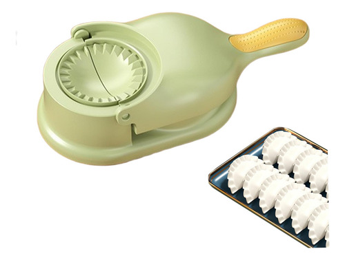 Prensa De Masa Dumpling Maker 2 En 1 Verde
